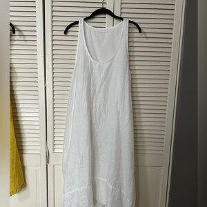 CP Shades White linen tank dress - lined